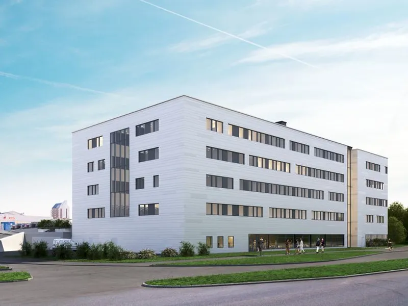 Slik kommer HENTs nye lokaler på Tiller til å se ut. (Illustrasjon: Voll Arkitekter)