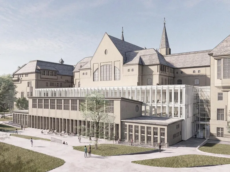 PG i NTNU Campussamling, baksiden av hovedbygningen