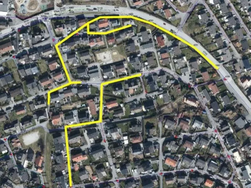Markering vei-strekk Vardeneset
