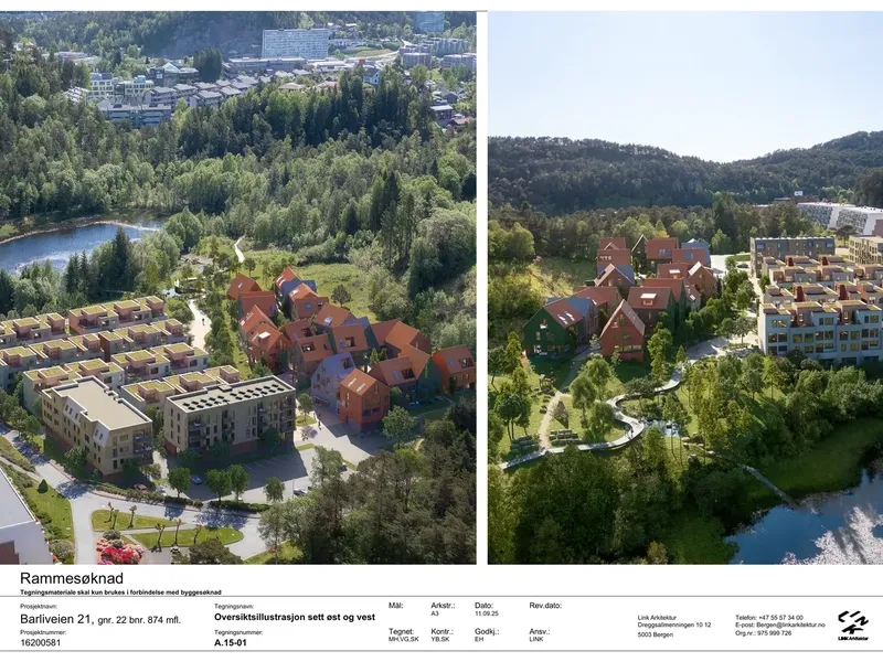 Fasade fra byggesøknad