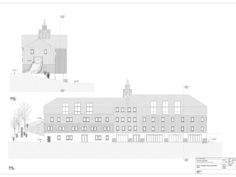 Fasade fra byggesøknad