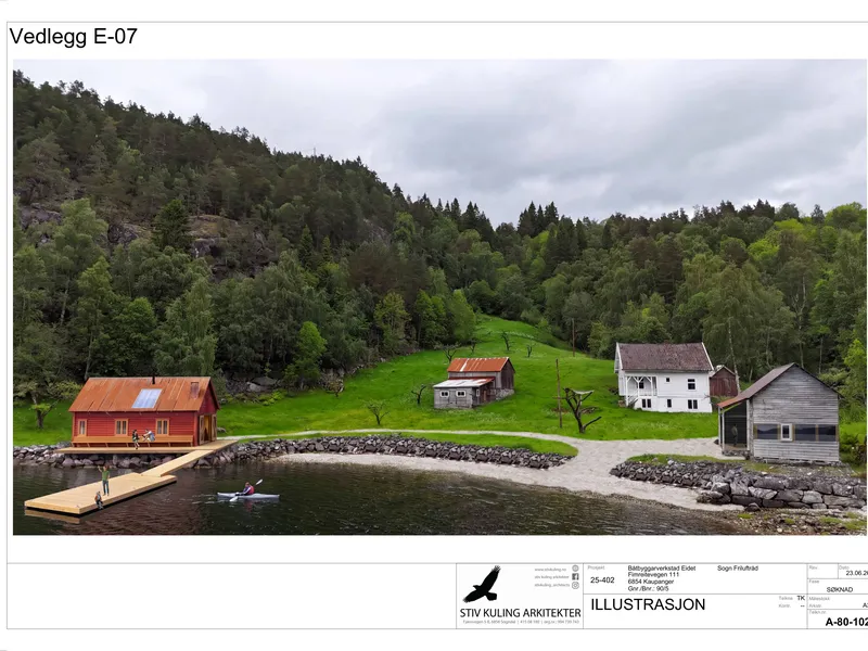 Illustrasjon fra byggesøknad