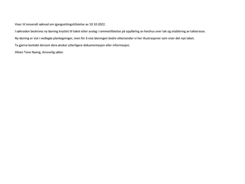 Fasade fra byggesøknad