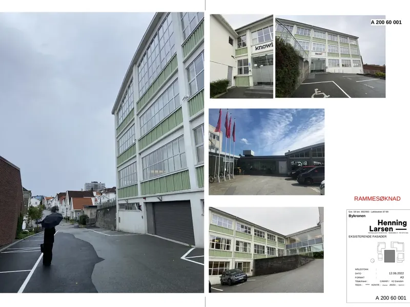 Fasade fra byggesøknad