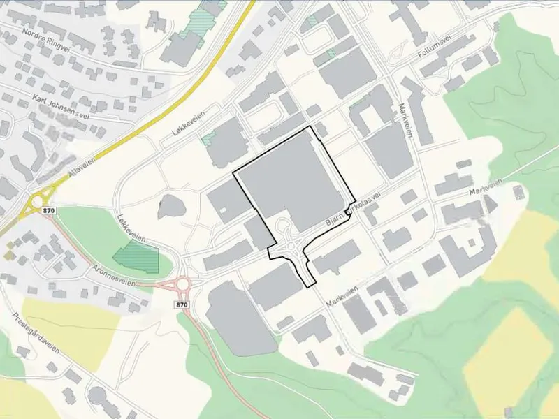 Kart med planavgrensning