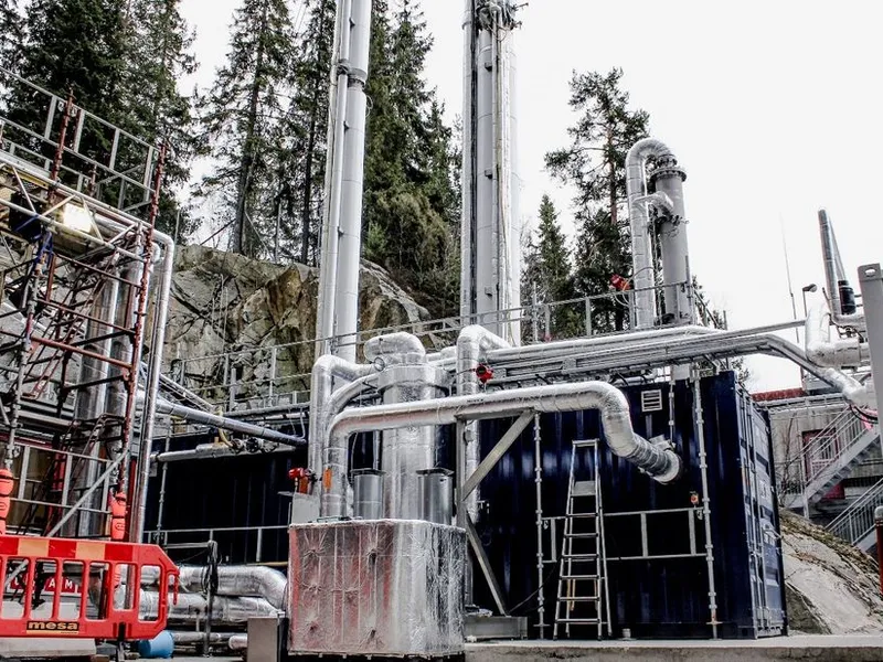 Slik så pilotanlegget på Klemetsrud ut. Foto: Fortum Oslo Varme.