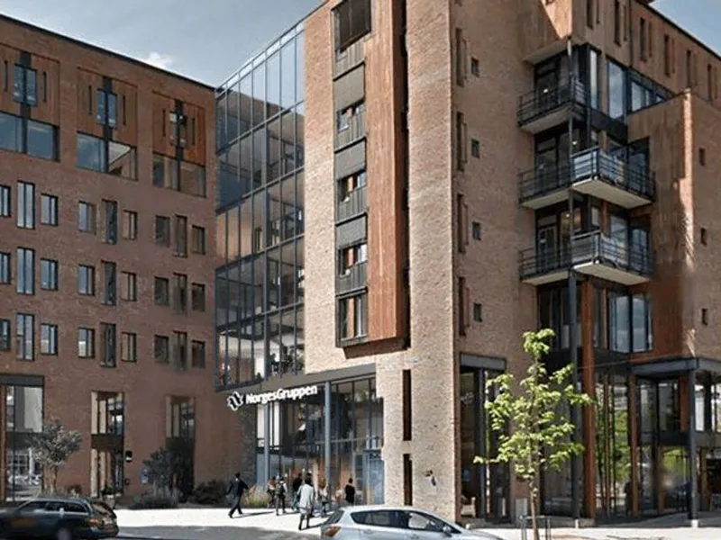 Skanska rehabiliterer Karenslyst Allé 12-14 på Skøyen. Foto: Skanska