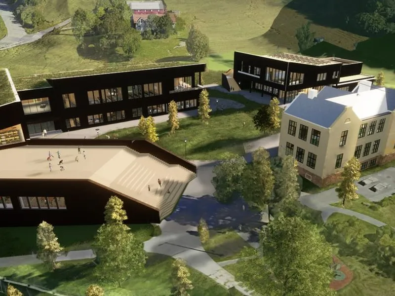 Klemetsrud skole. Illustrasjon: MAP Arkitekter AS