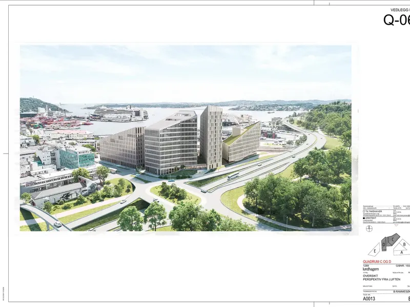 Perspektiv fra byggesøknad
