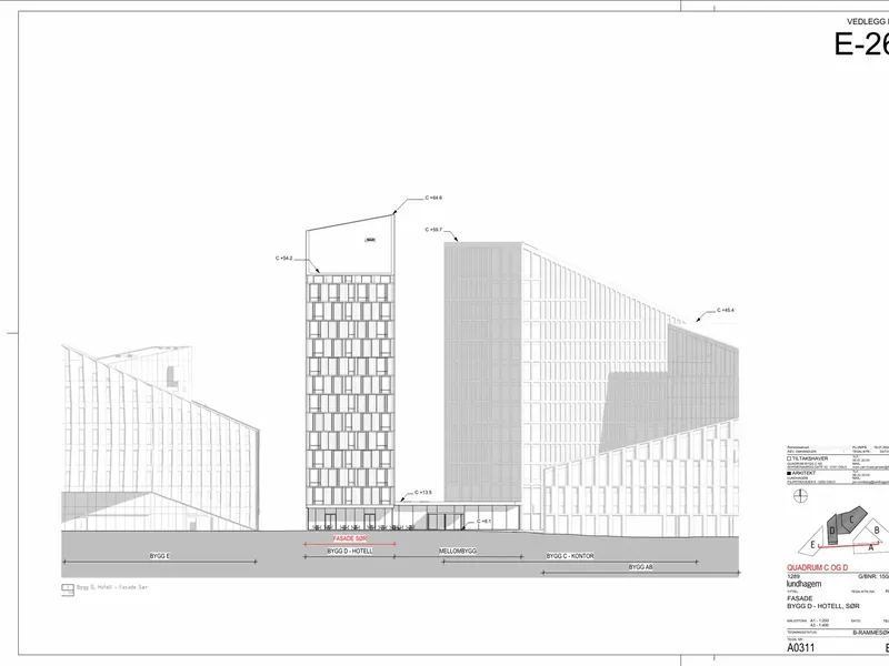 Fasade fra byggesøknad