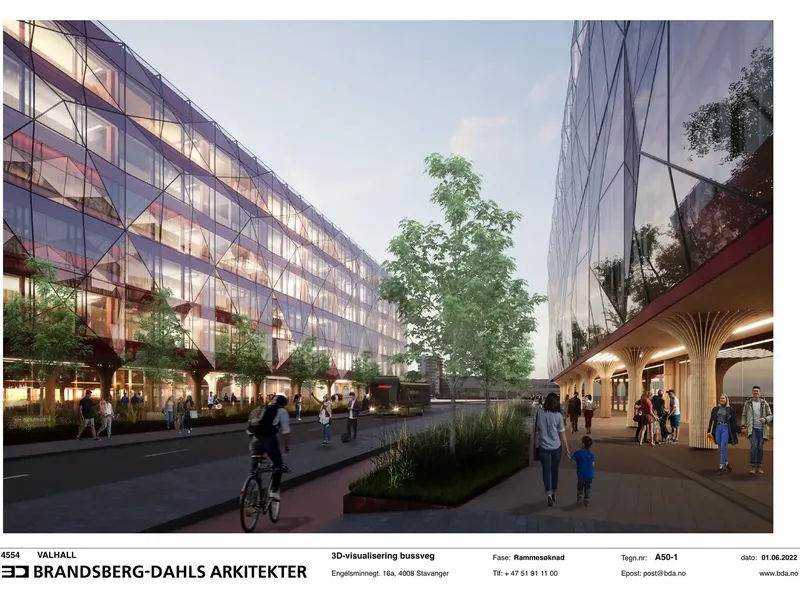 Fasade fra byggesøknad