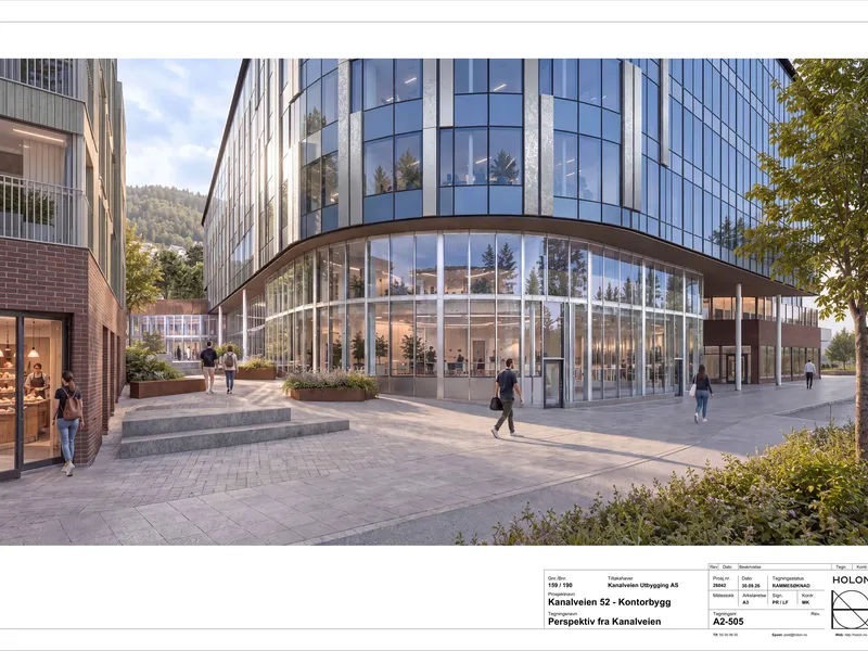 Perspektiv fra byggesøknad