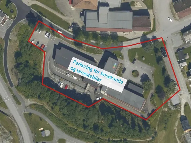 Kartutsnitt rådhuset - Klikk for stort bilete
