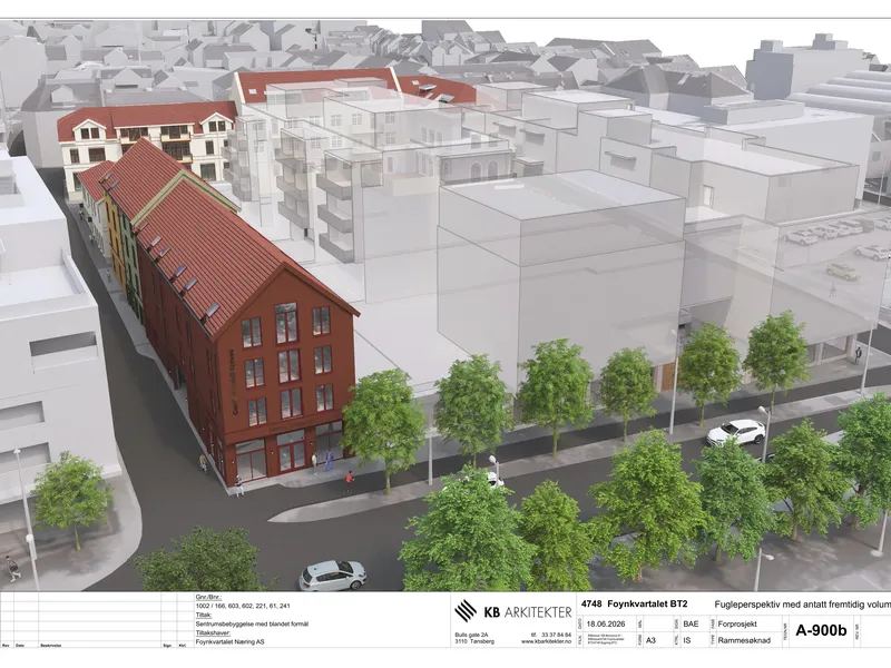 Fasade fra byggesøknad