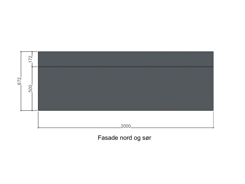 Fasade fra byggesøknad