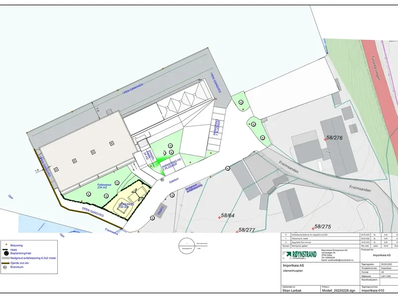 Fasade fra byggesøknad