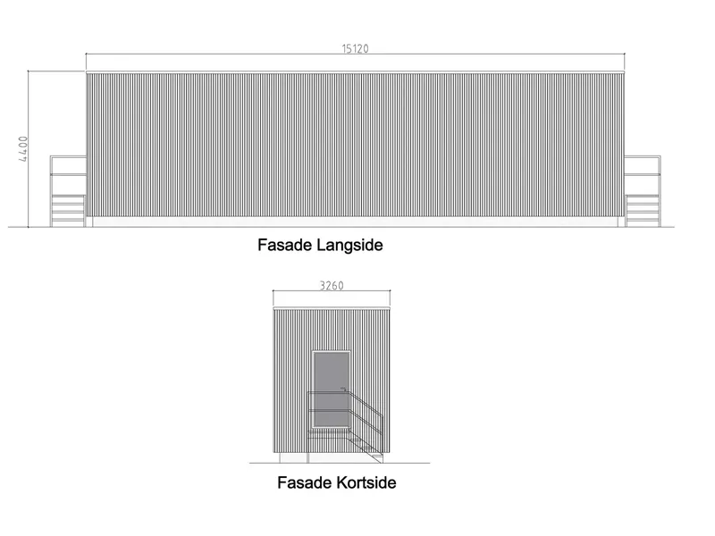 Fasade fra byggesøknad