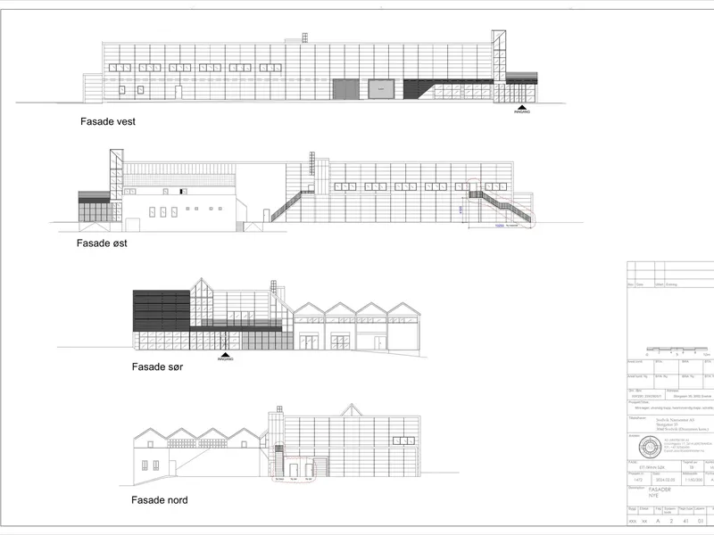 Fasade fra byggesøknad