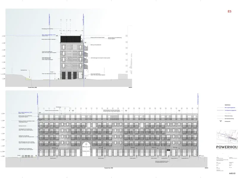 Fasade fra byggesøknad