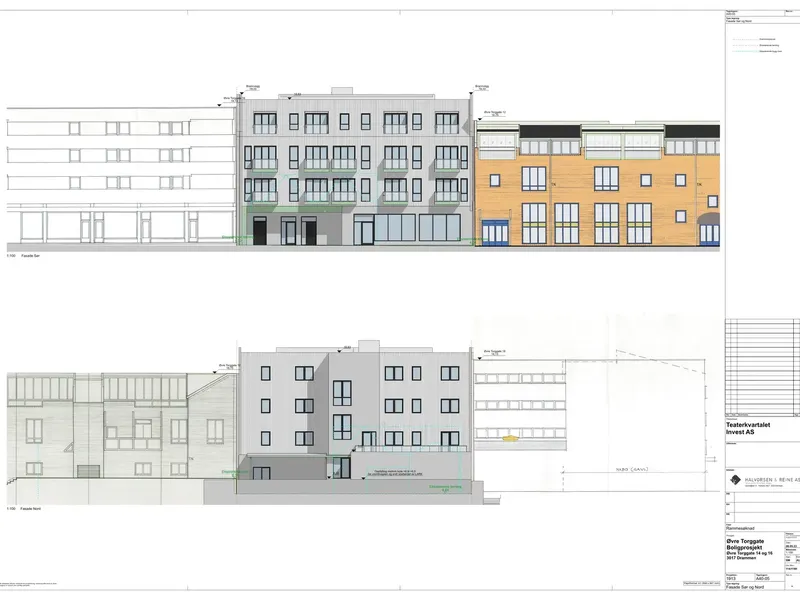 Fasade fra byggesøknad