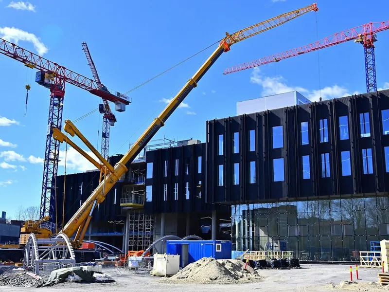 Hele råbygget er på nesten 100.000 kvadratmeter. Foto: Statsbygg