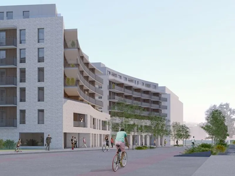 206 nye boliger skal bygges på Ensjø. Foto: HRTB AS arkitekter