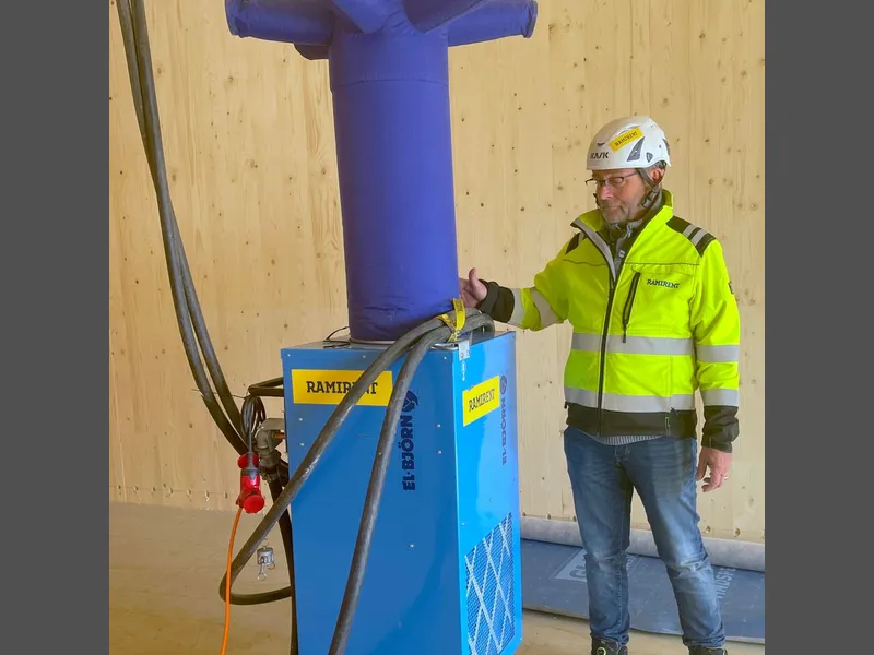 Petter Johnsen, produktleder byggvarme i Ramirent Norge.Foto: Ramirent.