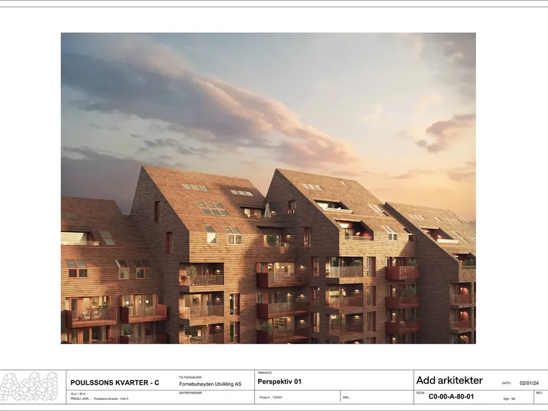 Perspektiv fra byggesøknad