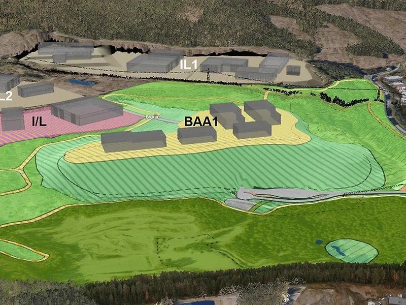Bildet er en 3D-modell av området slik det kan bli.