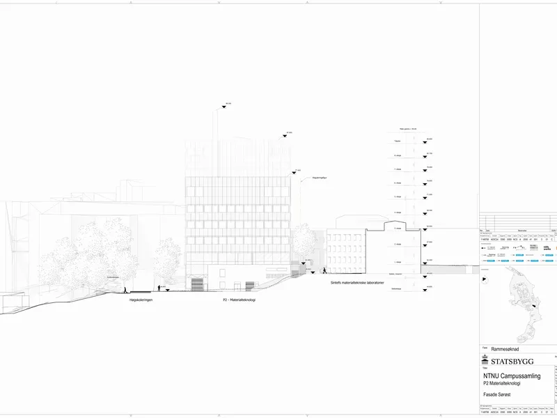 Fasade fra byggesøknad