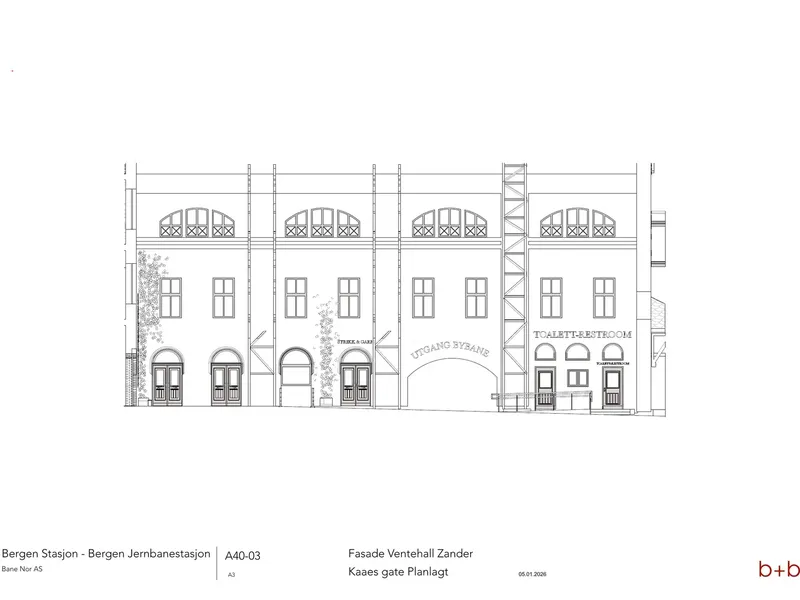 Fasade fra byggesøknad