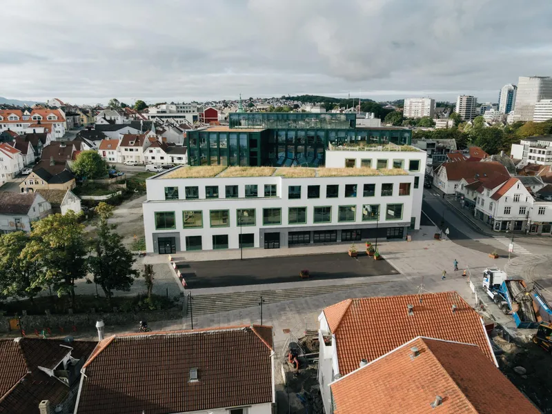 Nytorget 1.. Dronefoto: Flare Media