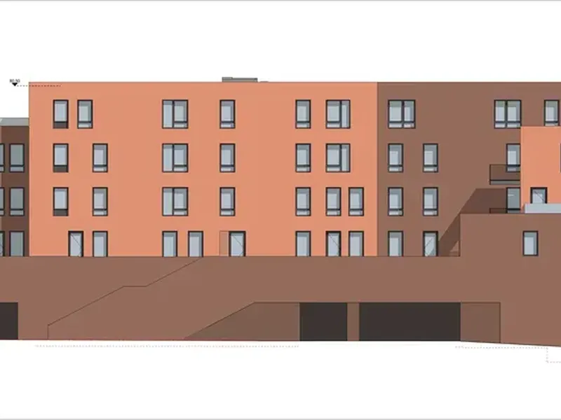 Fasade fra byggesøknad