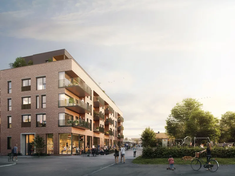 Prosjektet vender mot Guderudparken