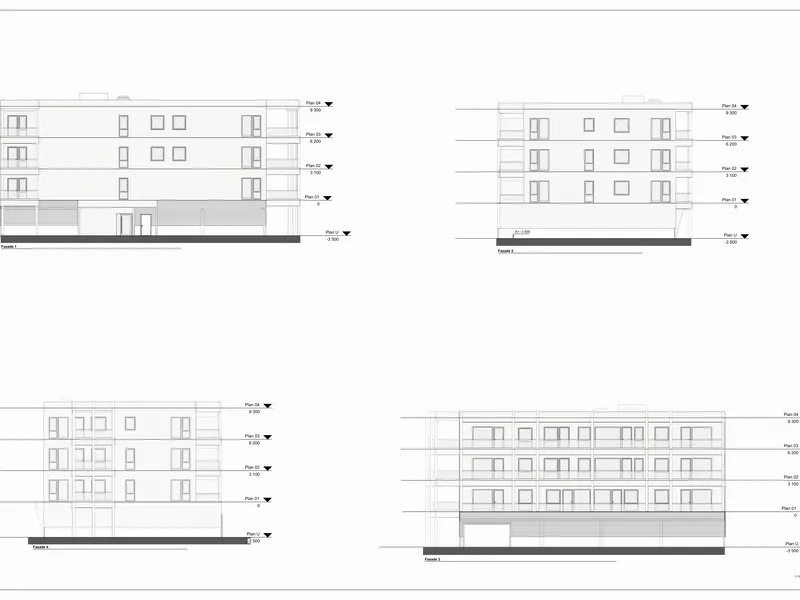Fasade fra byggesøknad