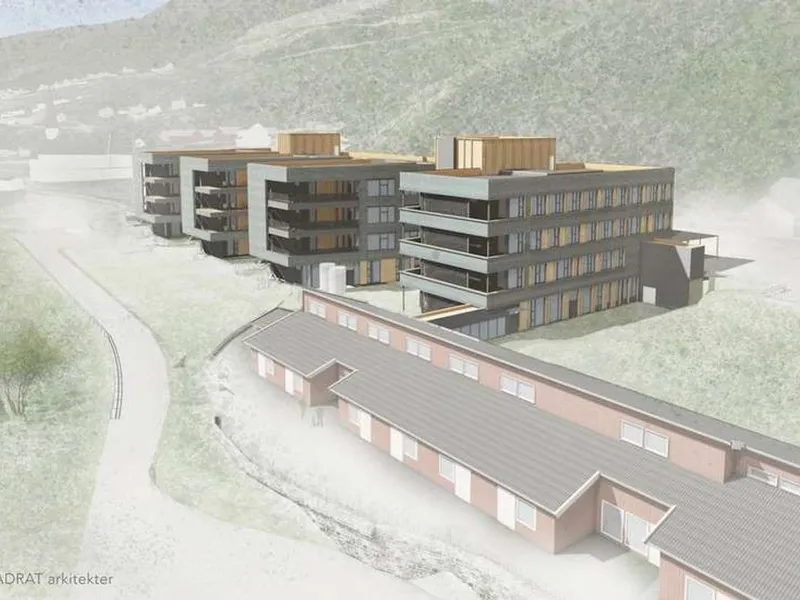 Ruta skal bygge nytt helsetun i Meldal i Orkland kommune. Illustrasjon: Kvadrat arkitekter