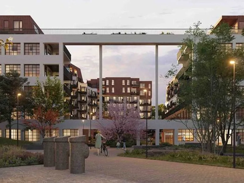 LAB Entreprenør er innstilt av Bonava for bygging av 178 leiligheter med tilhørende parkeringsanlegg og et mindre næringslokale i Merinoparken i Breiviken nord for Bergen sentrum. Ill. Bonava
