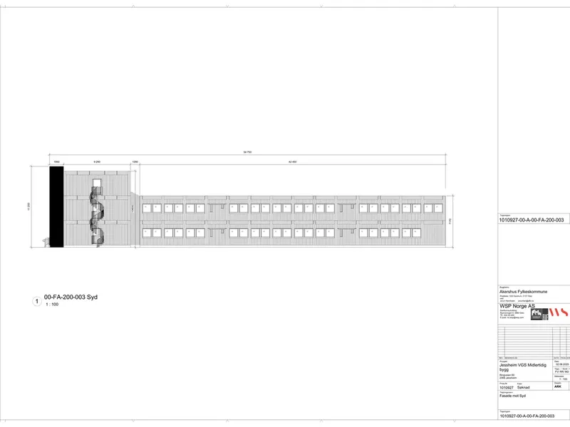 Fasade fra byggesøknad