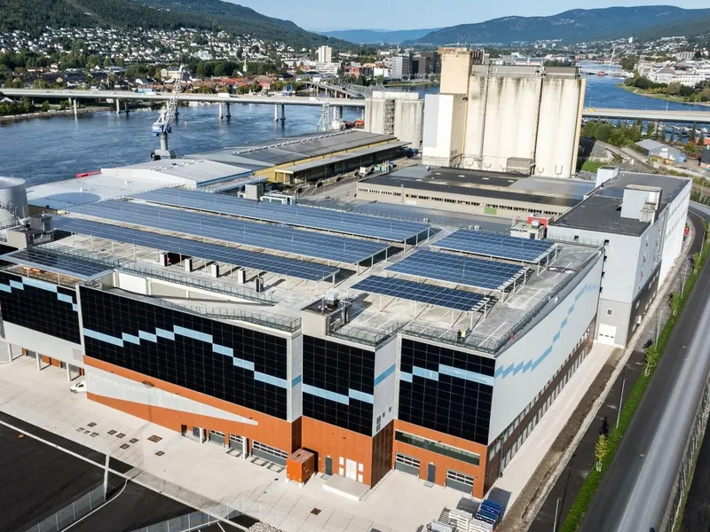 Harald A. Møller sitt nye importanlegg i Drammen.. Foto: Møller Eiendom