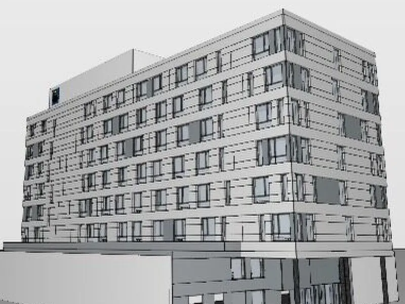 HRL Entreprenør skal bygge hotell i Moss.. Illustrasjon: Halvorsen og Reine AS.