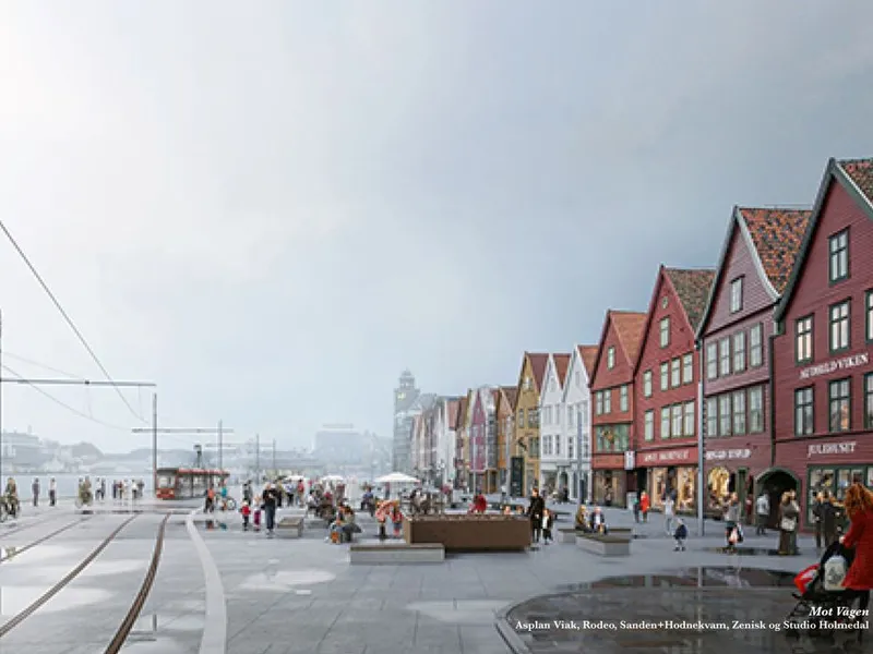 Bryggen. Illustrasjon: Tegmark