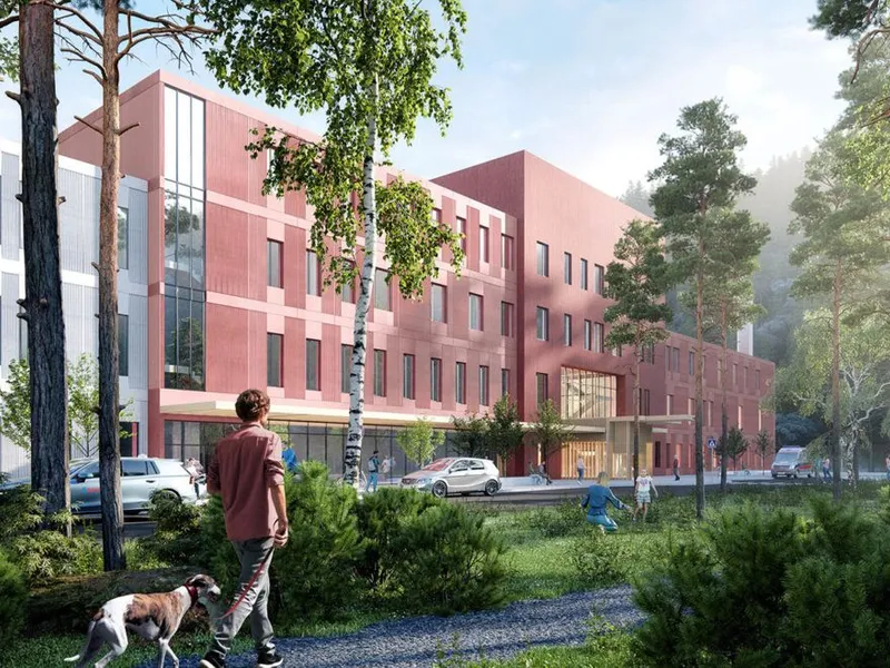 Nye Universitetssykehuset Nord-Norge Narvik. Arkitekt: Arkitema Architects