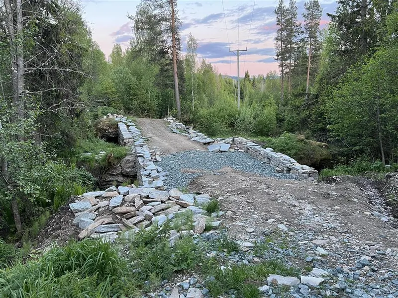 Arbeid ved bruene - Klikk for stort bilde