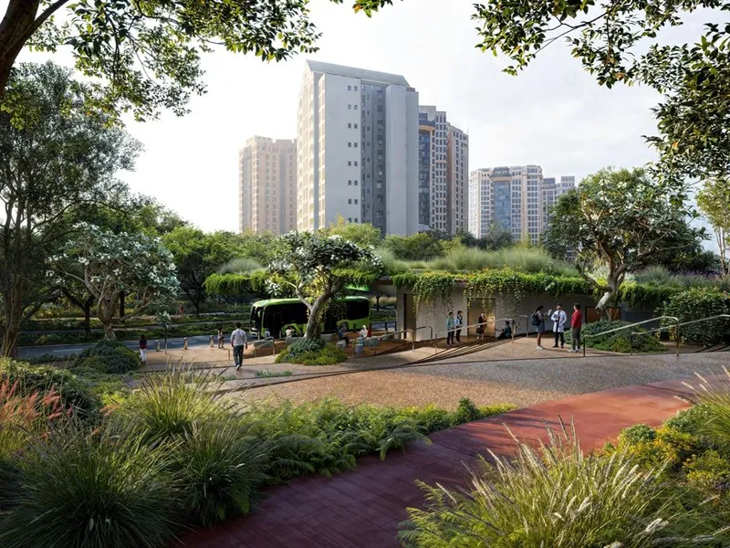 Langs Marymount Road. Illustrasjon: Henning Larsen