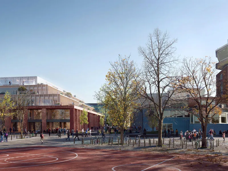 Tårnkvartalet utsikt til skole