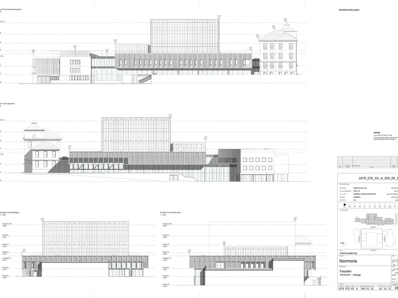 Fasade fra byggesøknad