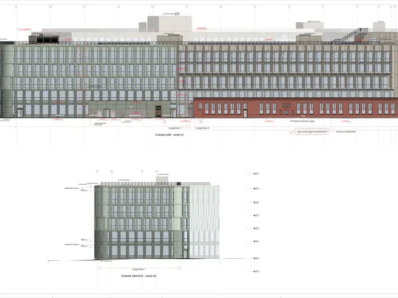 Fasade fra byggesøknad