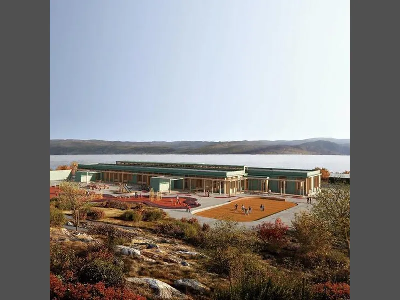 På Bilde: Prospect av den nye kommunale barnehagen. Bilde tilhører Båtsfjord Kommune.
