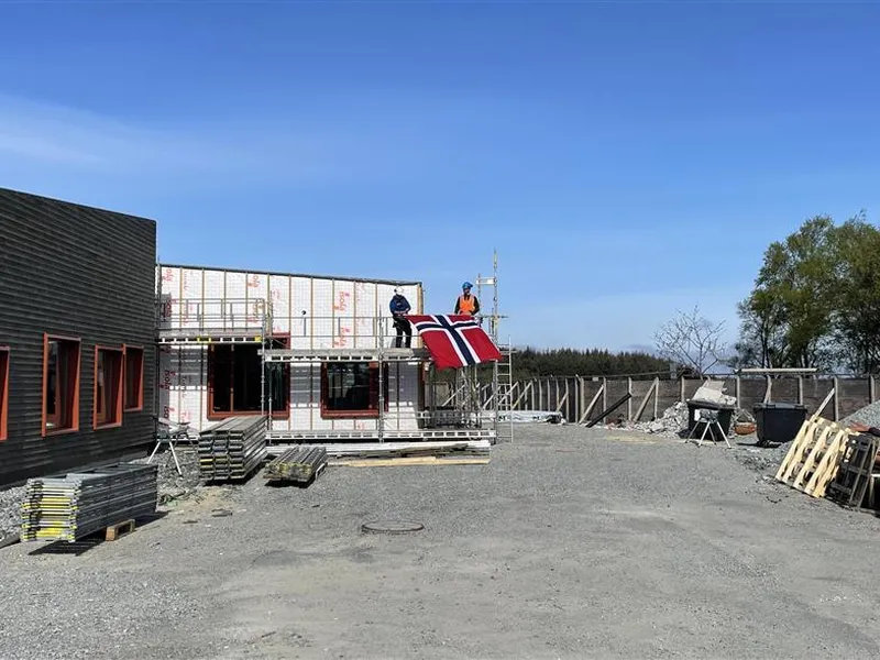 25.04.22 Kranselag blir også kalla sperreskål. Her er sperreflagget. - Klikk for stort bilete