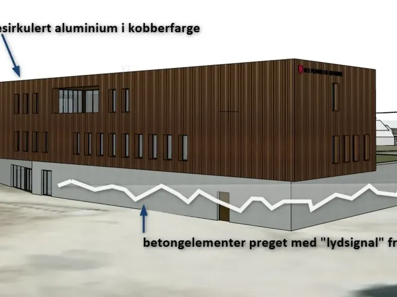Fasade fra byggesøknad
